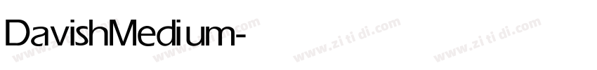 Davish Medium字体转换